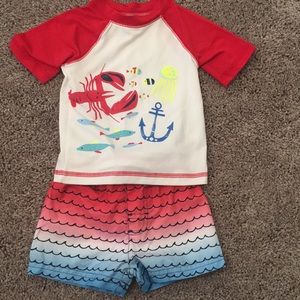 Baby boy Cat & Jack Swim Set